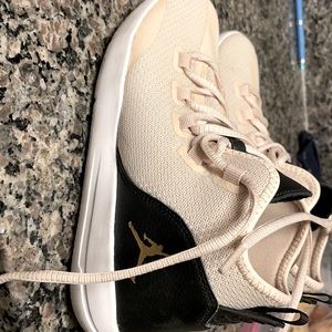 boys gold jordans, worn once